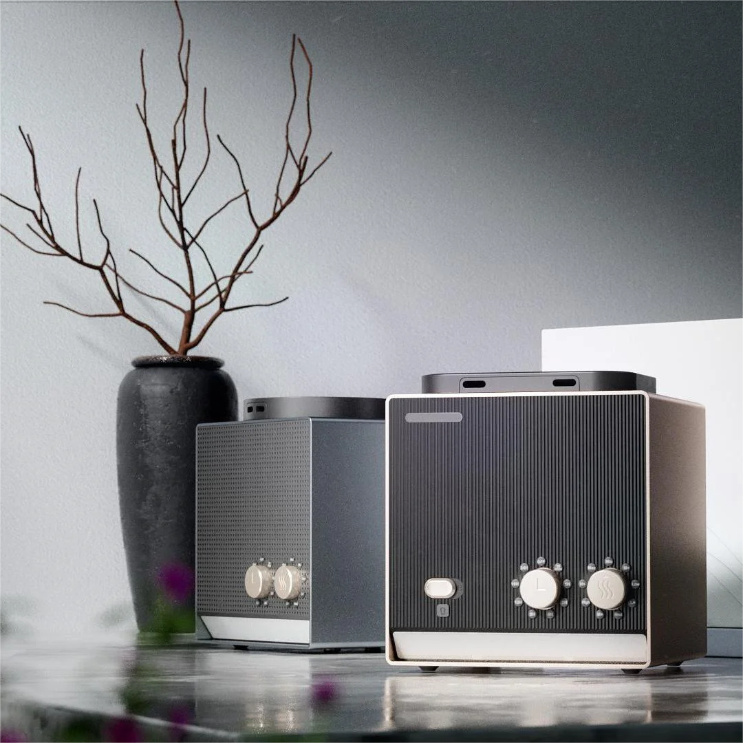 2024 New Design Scents Aromatherapy Diffuser 200ml*2 Bluetooth Wifi Office Aroma Machines Double Bottle Scent Diffuser