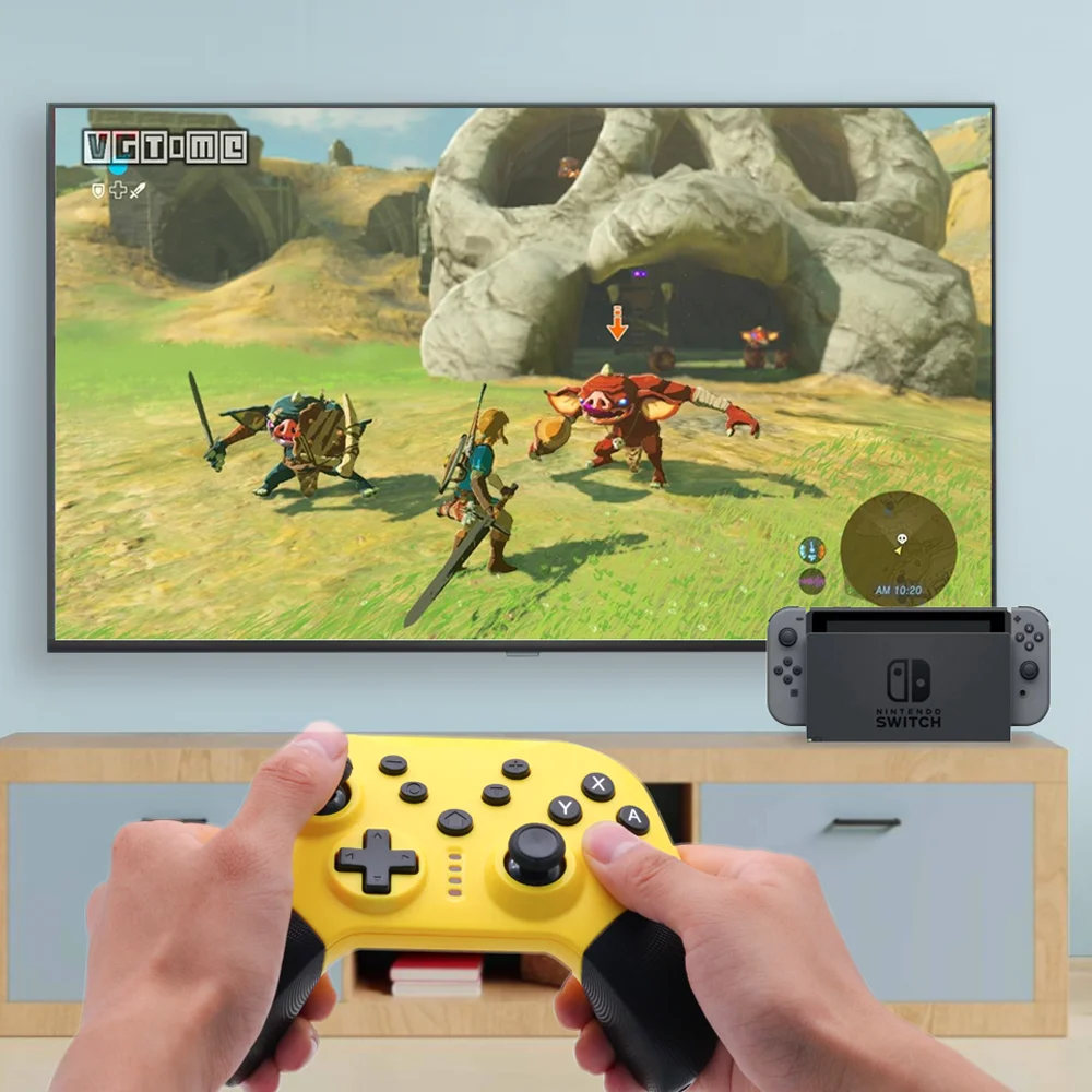 Switch Pro Gamepad Ondersteunt Switch Console Met Dubbele Motor Trillingen, Roze Game Controller Ondersteunt Pc Win10