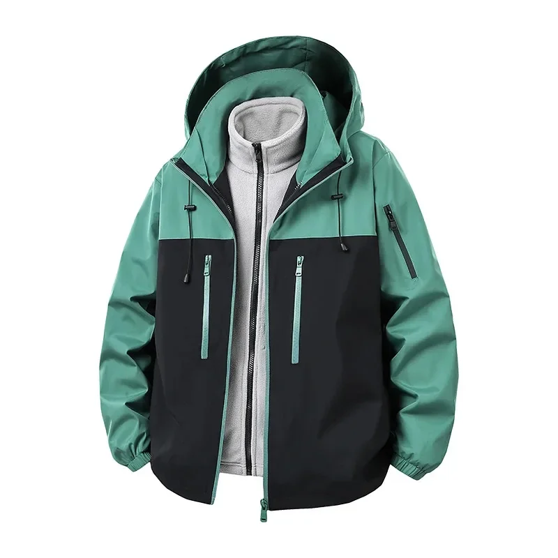 

Новая ветрозащитная и водонепроницаемая уличная ветровка на осень и зиму 2025 года. Альпинистский костюм «три в одном».