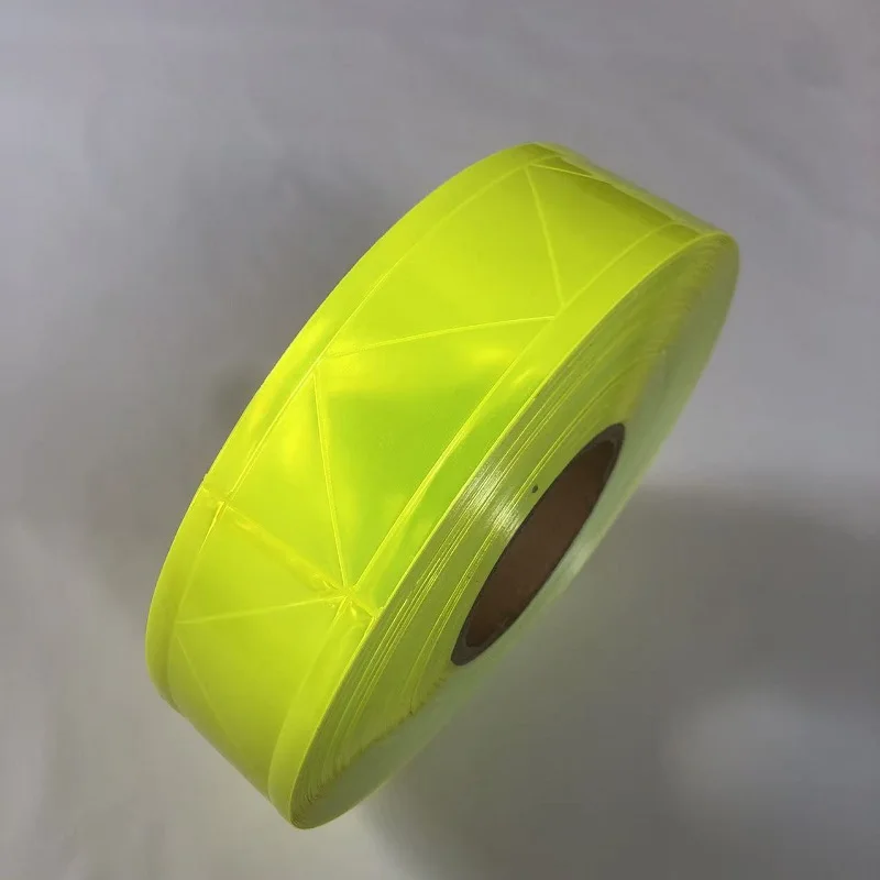 5cm * 50m fluor zieren des grünes PVC-Reflexstreifen-Nachtreflektor-Sicherheits warnband für Kleidung – Detail 15