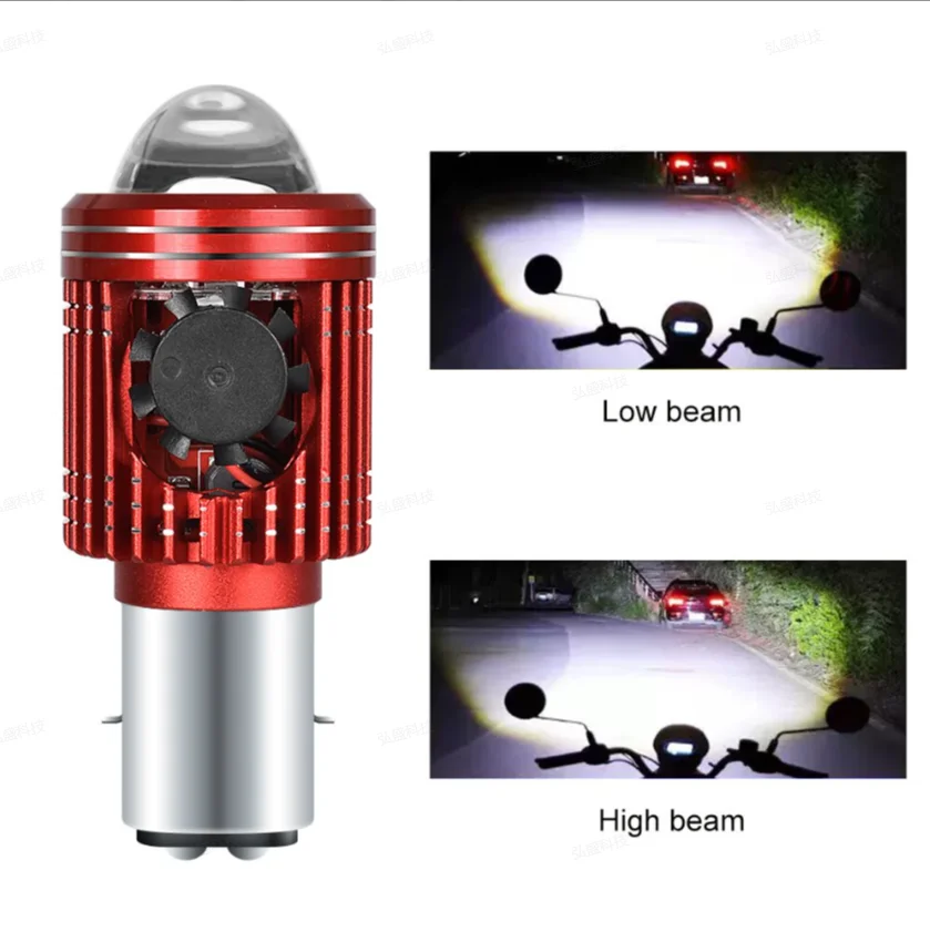 10000LM H4/H6 12 فولت LED دراجة نارية المصباح لمبة موتو الأضواء CSP عدسة أبيض أصفر مرحبا لو مصباح سكوتر اكسسوارات أضواء الضباب