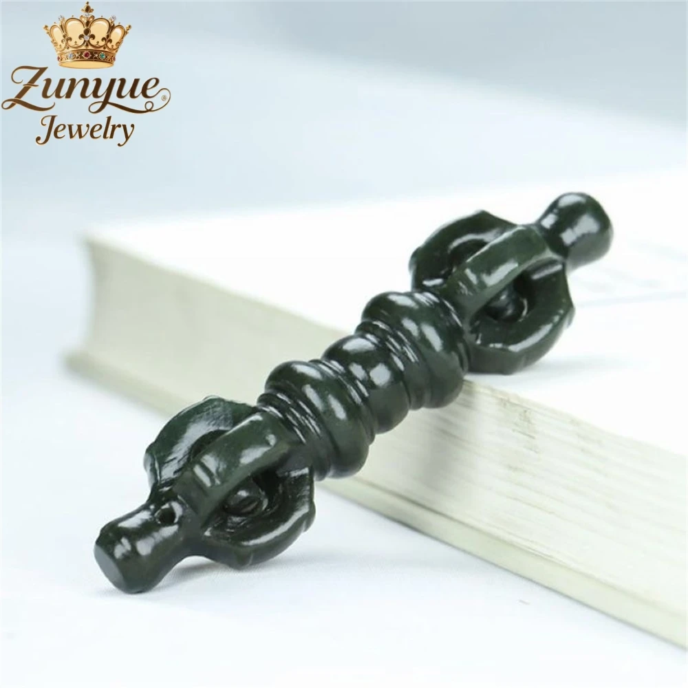 

Natural Hetian Jade Talisman Pendant For Warding Off Evil Spirits Simple Elegant Exquisite High-End Popular Luxury Fine Jewelry