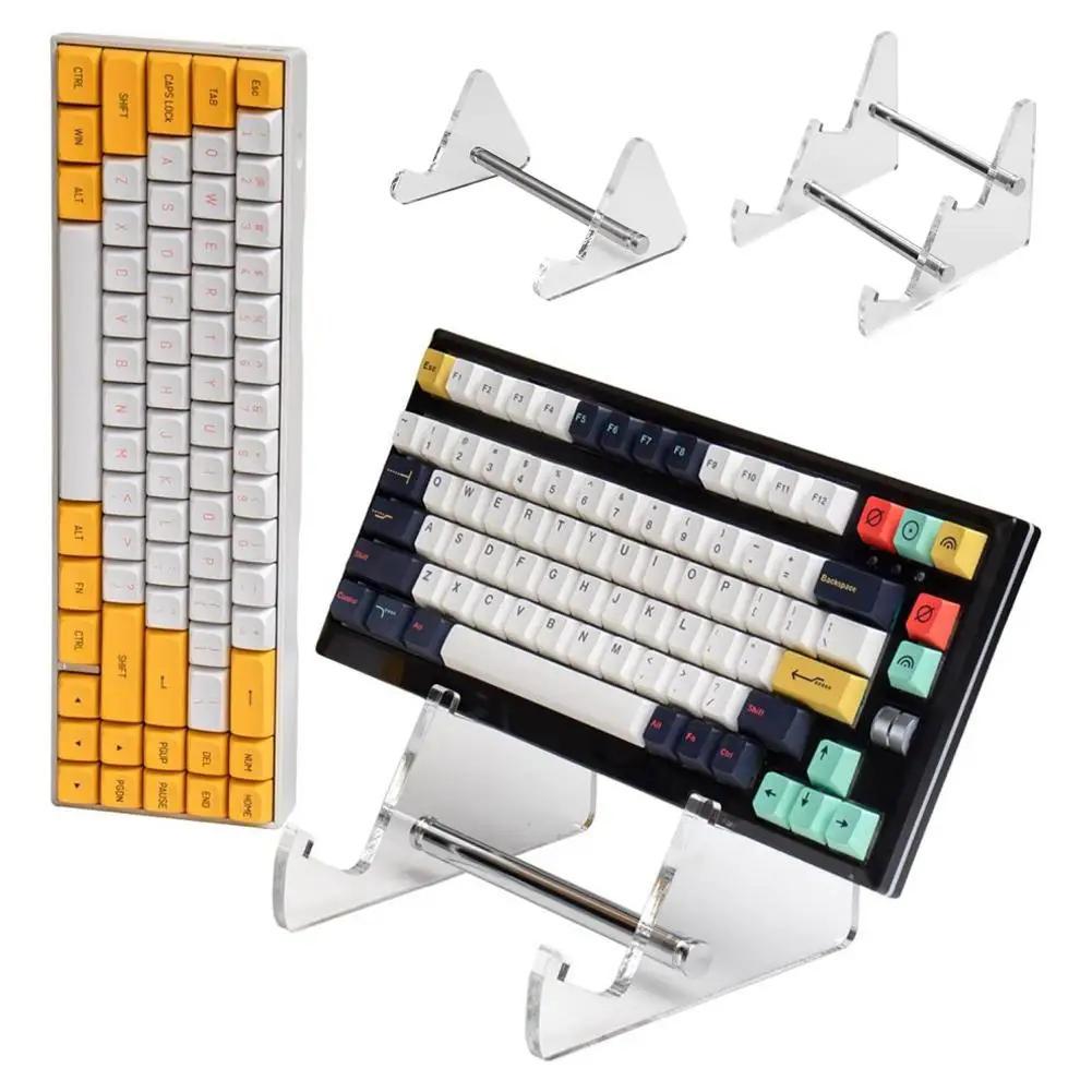 2 Ebenen Tastatur Display halter transparenter Acryl Tastatur ständer Computer mechanische Tastatur Rack Lagerung abnehmbarer Halter