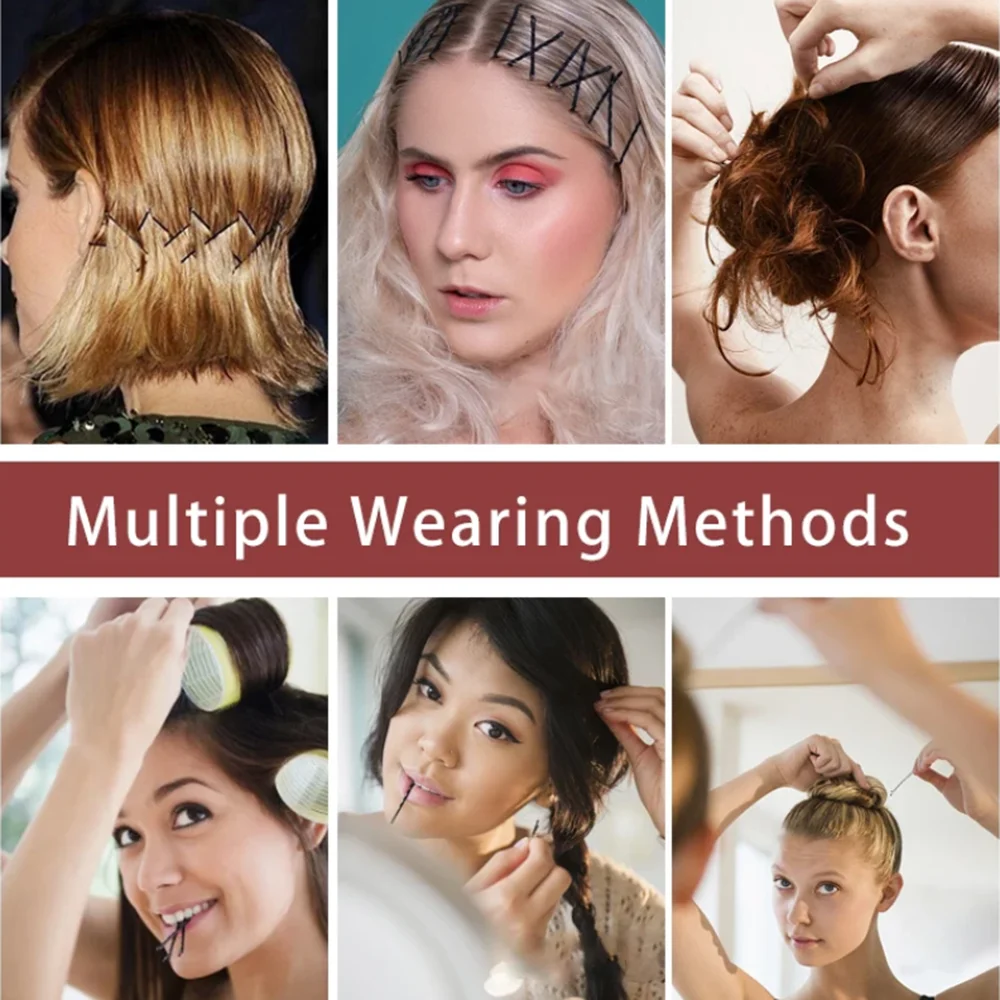 24/50 stücke Schwarz Haarnadeln Für Frauen Haar Clip Dame Bobby Pins Unsichtbare Welle Hairgrip Metall Haarspange Make-Up Pony feste Grips – Detail 9