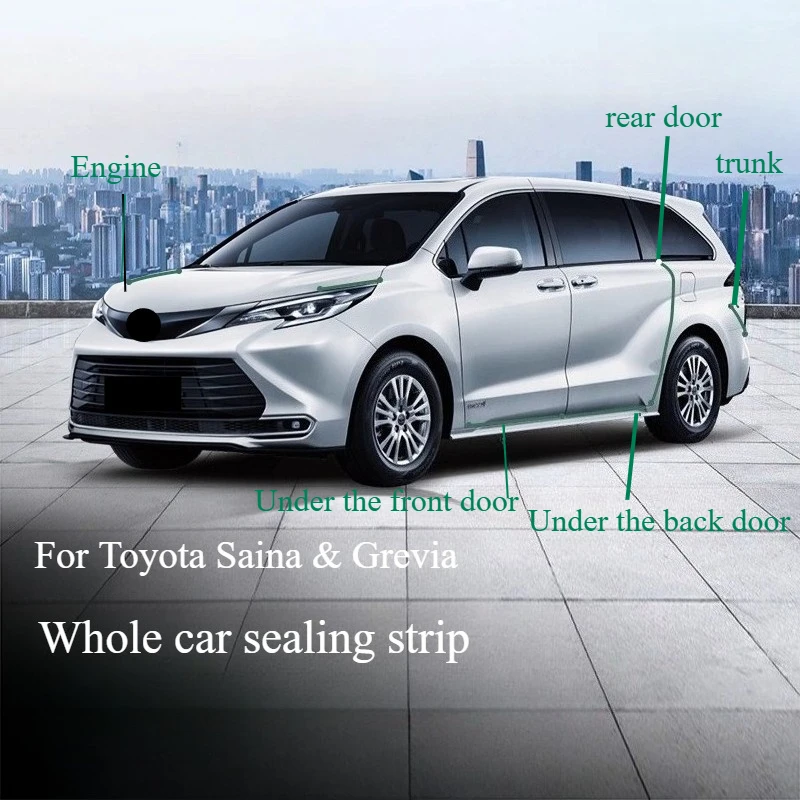 For Toyota 2022 Sienna Car Sealing Strip, Sienna Accessories Interior Car Sticker，Sealing of Critical Locations
