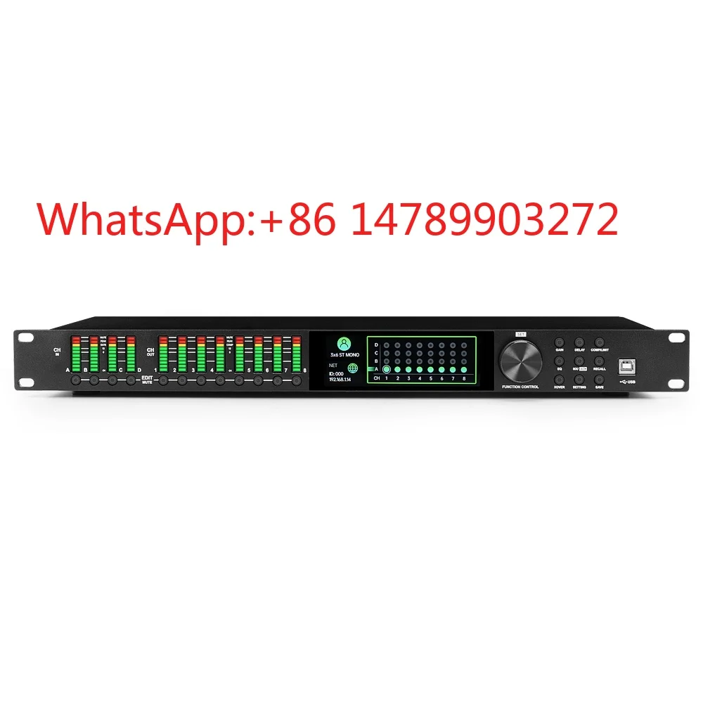

Metal Shell DSP Audio Processor 2In6Out Stage Concert Karaoke Sound Effect Processor