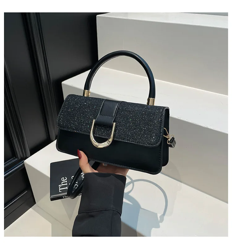 حقيبة مربعة فاخرة للسيدات لعام 2025، محفظة كتف متعددة الاتجاهات من الجلد النباتي، حقيبة يد بسيطة للعمل والتنقل والاستخدام اليومي