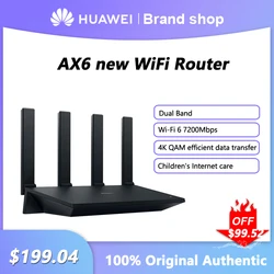 Oryginalny Huawei AX6 nowy WiFi Router dwupasmowy wzmacniacz sygnału sieciowego wi-fi 6 7200Mbps bezprzewodowy Modem wzmacniacz do biura domowego