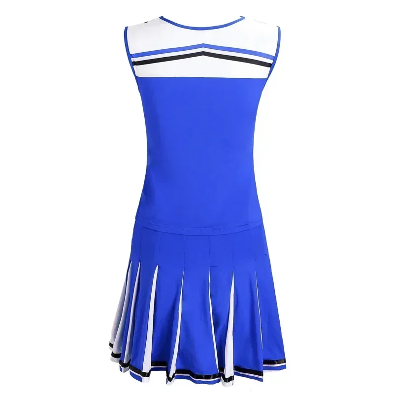 Girl Cheerleader Costume Glee Style Cheerleading Varsity Cheerleader Costume Fancy Dress Uniform High school Glee Club Clothing