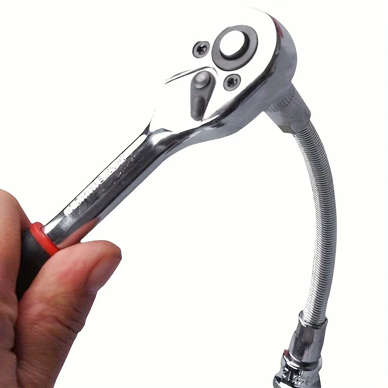 

1 шт., удлинитель из ванадиевой стали, приводной конец ремня 1/4 дюйма — высокий крутящий момент, гибкий и устойчивый к ржавчине, подходит для ремонта автомобиля