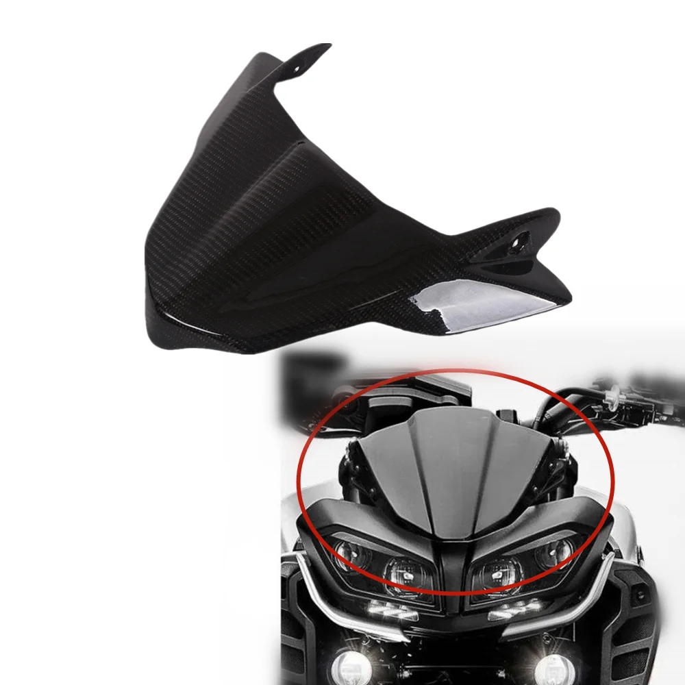 

Carbon Fiber Front Nose Cone Fairing Wheel Fender Extension Cover For Yamaha MT09 FZ09 2017 2018 2019 2020