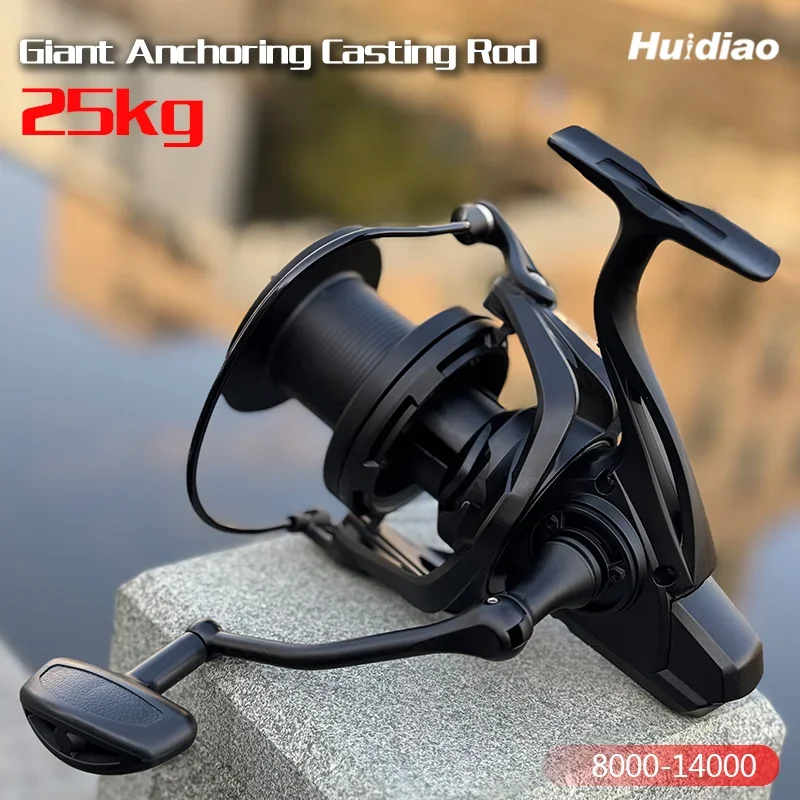 Huidiao NGK-II Leistungsstarke Spinnrolle 25 kg Max Drag 6+1BB Zero Backlash Angelrolle Langstreckenwurf zum Surfangeln