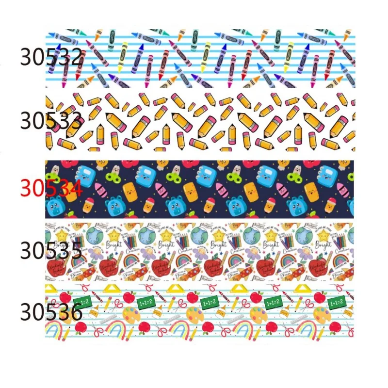 (5yards) Holiday Back to School Grosgrain Ribbon for Bows Craft  Handmade material DIY