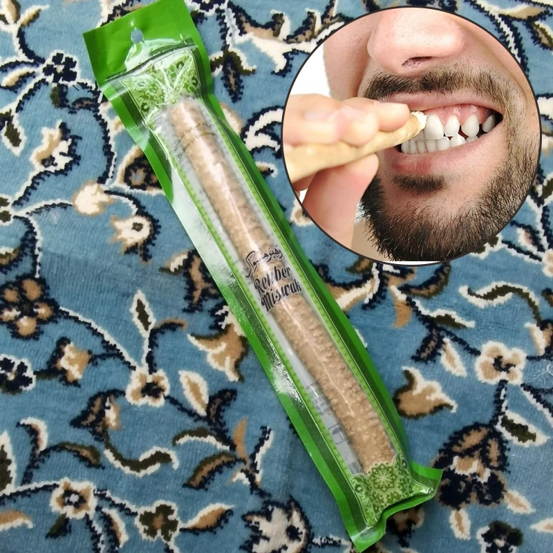 Miswak-palos de limpieza de cepillo de dientes, varillas naturales para limpiar dientes, cálculo y restos, 1 piezas