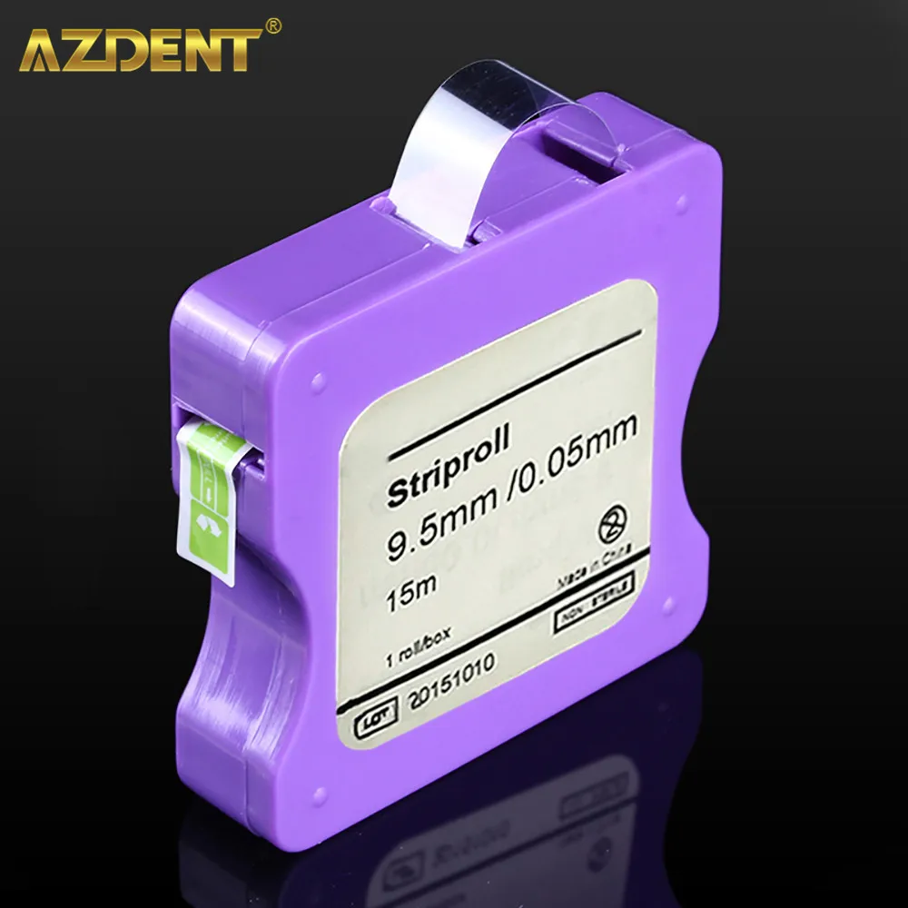 AZDENT 15m/Roll Dental Striproll Light Cured Resin Matrix Bands Clear Resin Molding Sheet Width 9.5mm Dentistry Tools