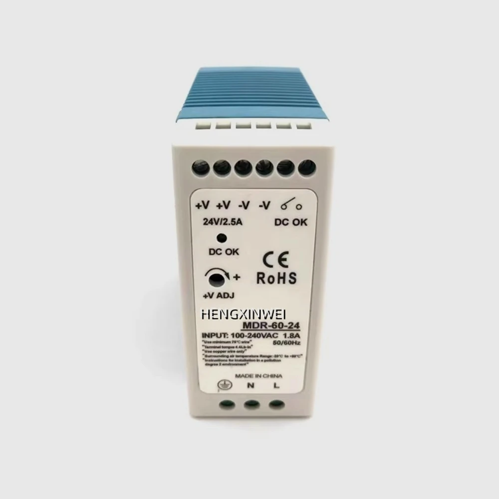 MDR-40 MDR-60 -5 -12 -15 -24 40W Mini Size Din Rail Single Output Switching Power Supply