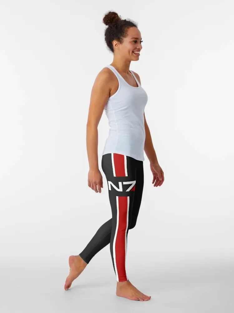 N7 emblem, Mass Effect Leggings active wear for fitness gym's sportswear Womens Leggings image 4