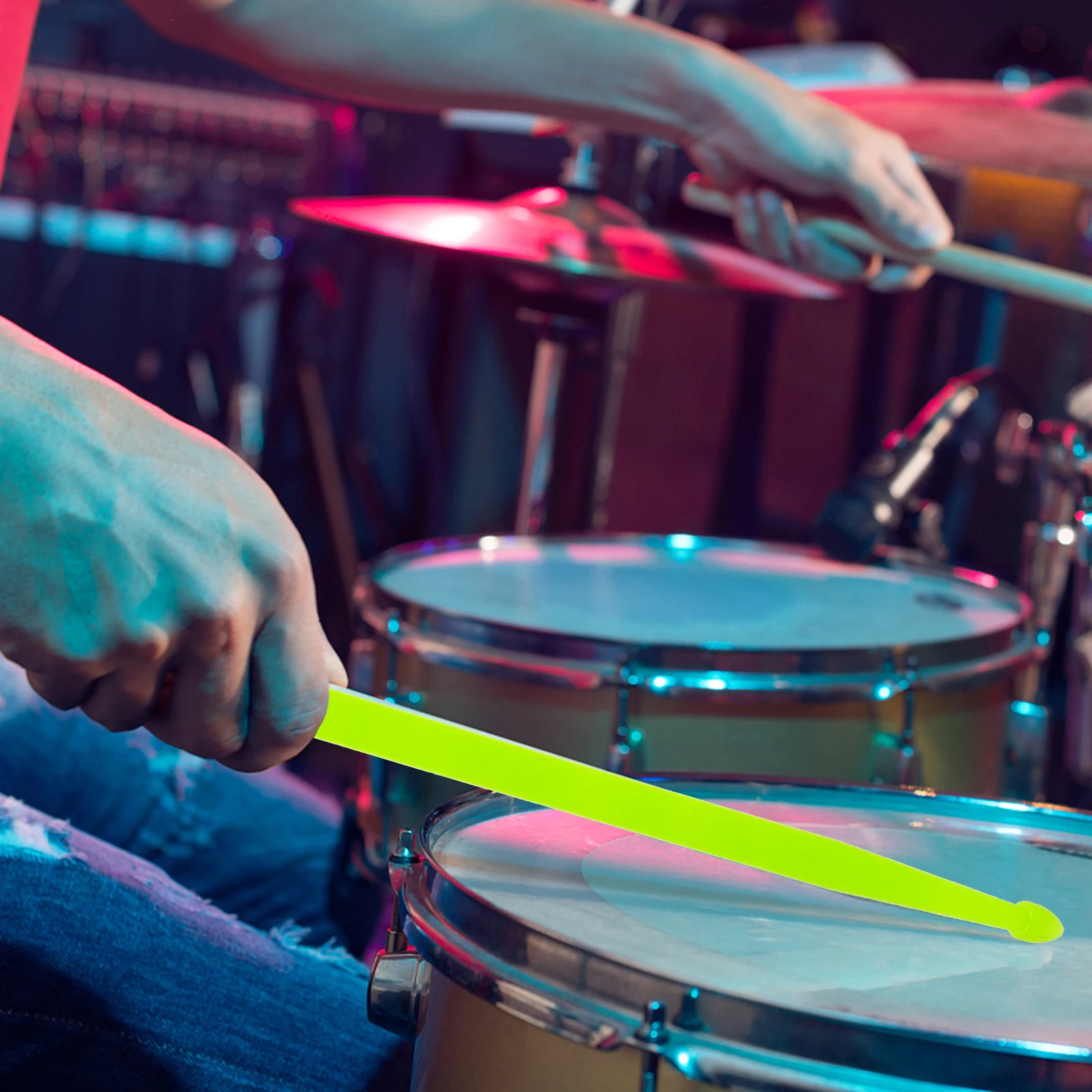 

Luminous Drumsticks 5A Nylon Durable Round Kids Adult Musical Instruments Accessories Led Light Up Percussion Glow