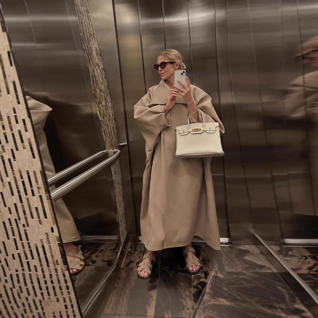 

Осень-зима 202, новый плащ цвета хаки с воротником-стойкой, средней длины, женский модный свободный облегающий универсальный элегантный верхняя одежда