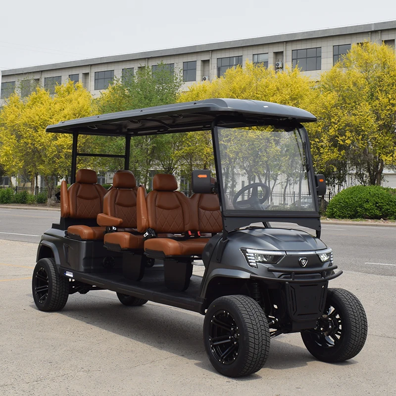 Factory Supply Popular Custom Electric Golf Cart 6 Seater Aluminium Construction CE Certified for Resort Use
