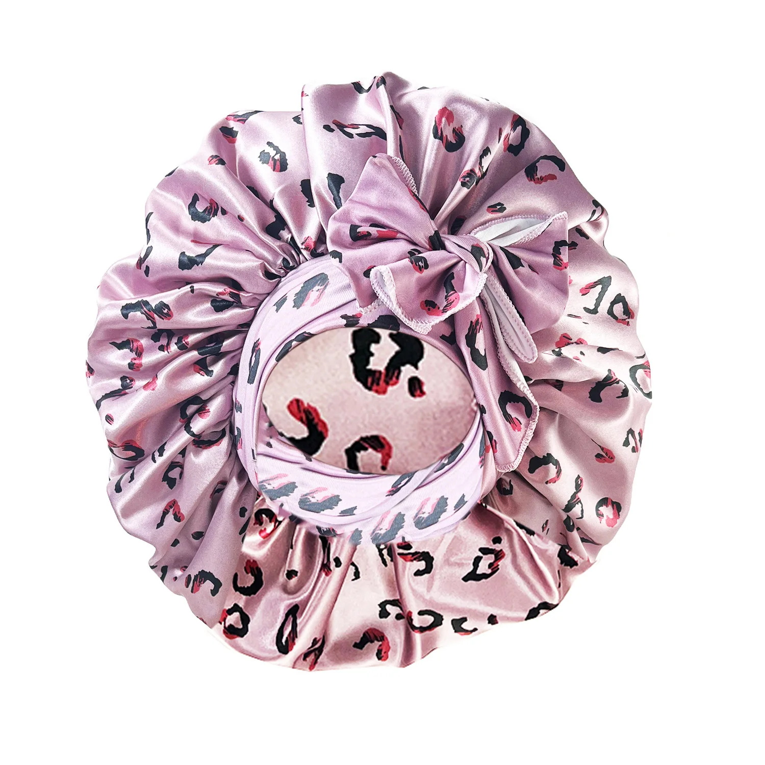 Double layer thickened shower cap waterproof bath shower cap bath hair care shower double layer head cover waterproof shower cap