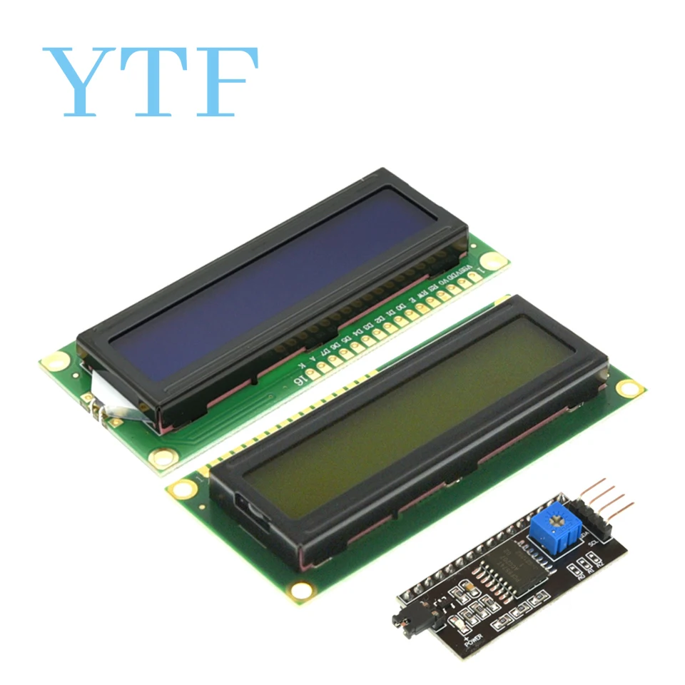 LCD1602 модуль ЖКД синий Screen IIC/I2C 1602 16X2 для Arduino 1602 LCD UNO R3 Mega2560, зеленый экран