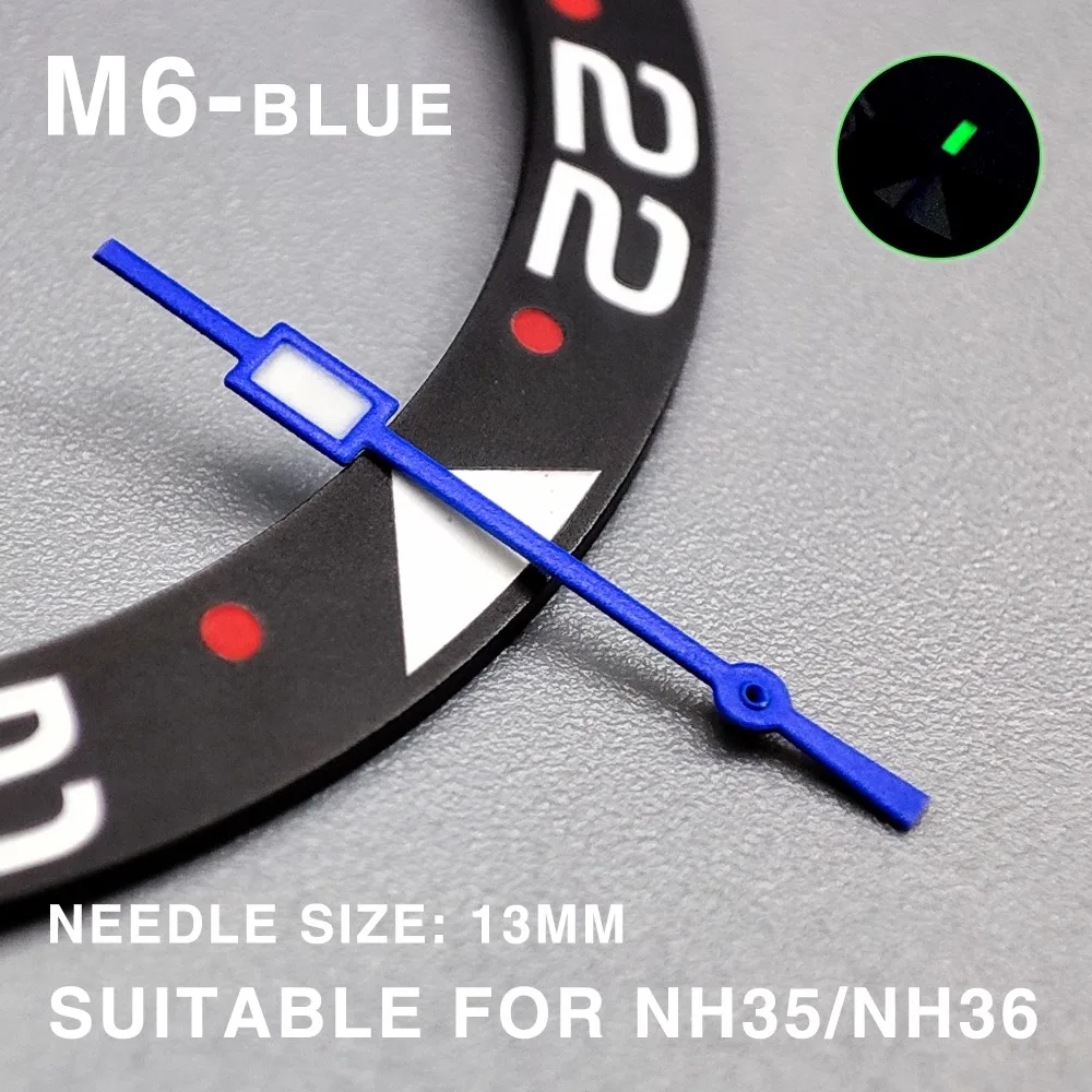 Modified Accessories NH35 Hands Luminous Mercedes/Seconds Watch Hands Fit NH36/4R Movement