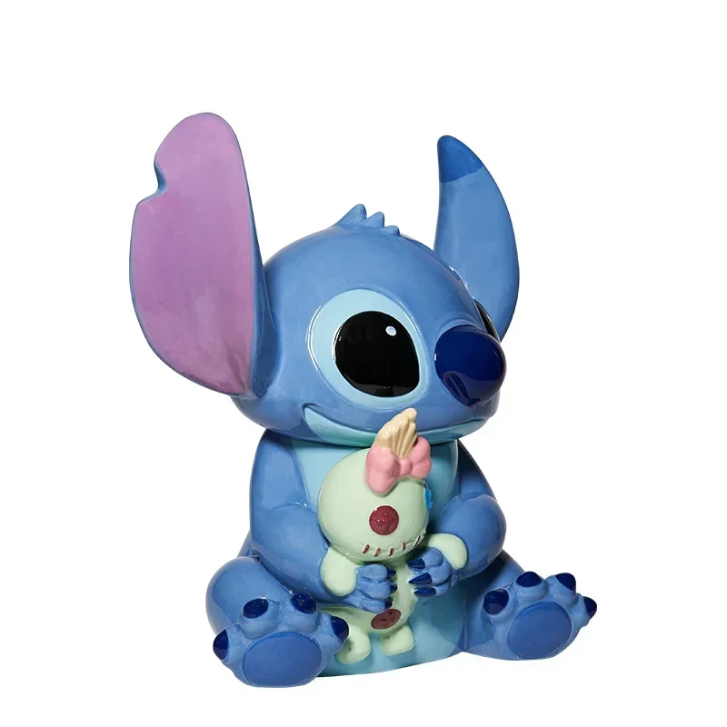 Inventory 28cm Disney Starry Baby Stitch Ceramic Storage Can Decorative Decorative Decoration Storage Can Birthday Gift