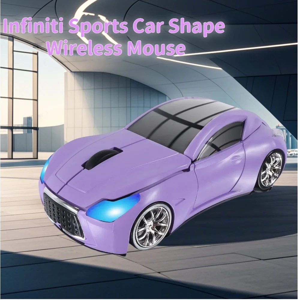 Infiniti Sports Car Styled 2.4G Wireless Computer Mouse Silent  Optical Ergonomic Mice For PC Laptop Desktops Children's Gifts