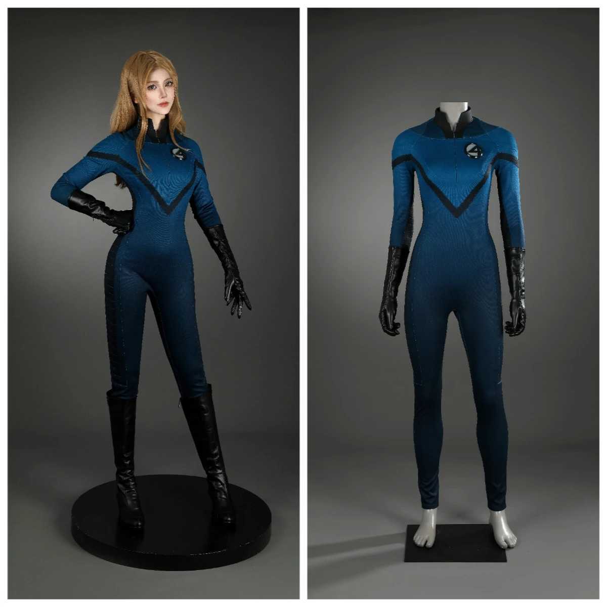 

Woman Susan Storm Cosplay Costume Invisible Halloween Woman Carnival Party Outfits