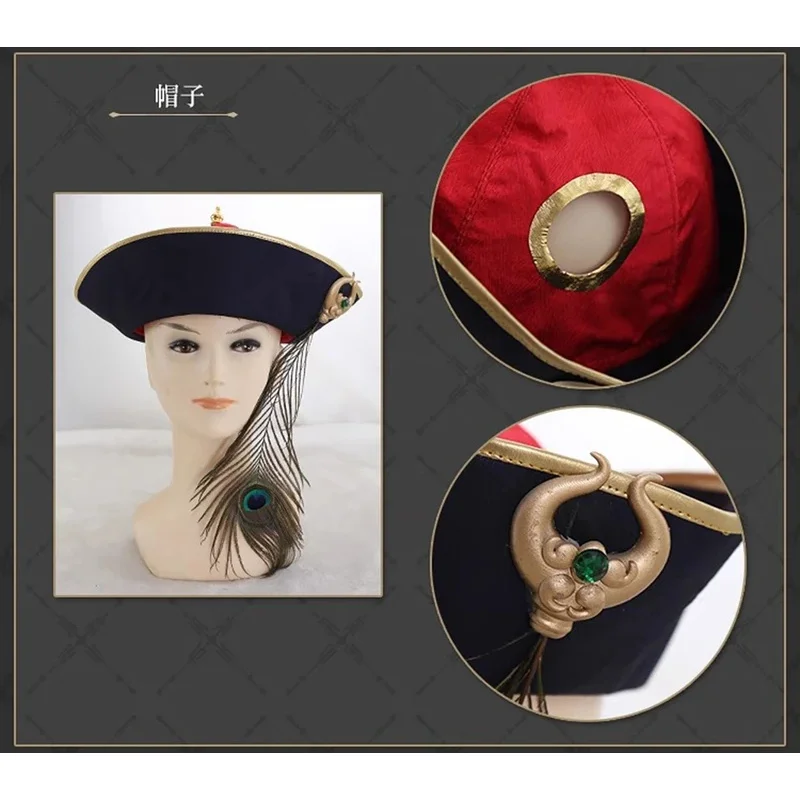 Malleus Draconia Cosplay Costume kimono jacket skirt Elastic pants Necklace beads Hat Dragon horn decoration Tail Halloween Chri