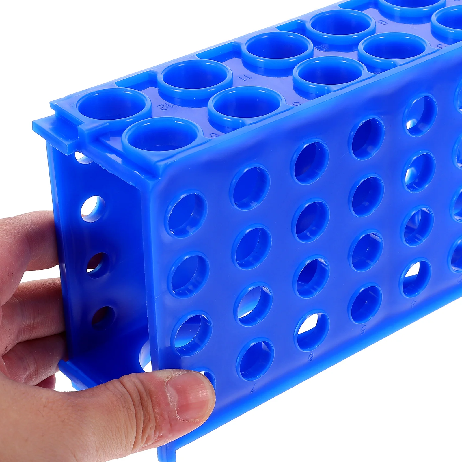 Test Rack Storage Organizer for Lab Small Reusable Plastic Holder Chemistry Sample Tube Stand Tube Display Rack Test Tubes