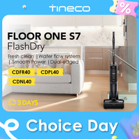 Tineco FLOOR ONE S7 FlashDry Smart Cordless Wet Dry Vacuum for Sticky Messes 158℉Hot Air Flash Drying Dual-sided Edge Cleaning