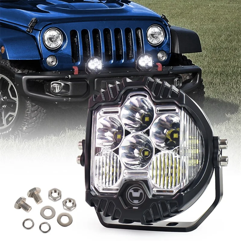 

5 Inch LED Headlights DRL Hi/Lo Beam Work Light Spotlight For ATV Niva Motorcycle Offroad 4x4 UAZ Wrangler Jeep JK White Yellow