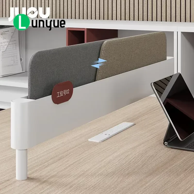 Modern 2 Person Modular Workstation Desk with Partition Office Furniture Staff Computer Table for Home Business Workspace