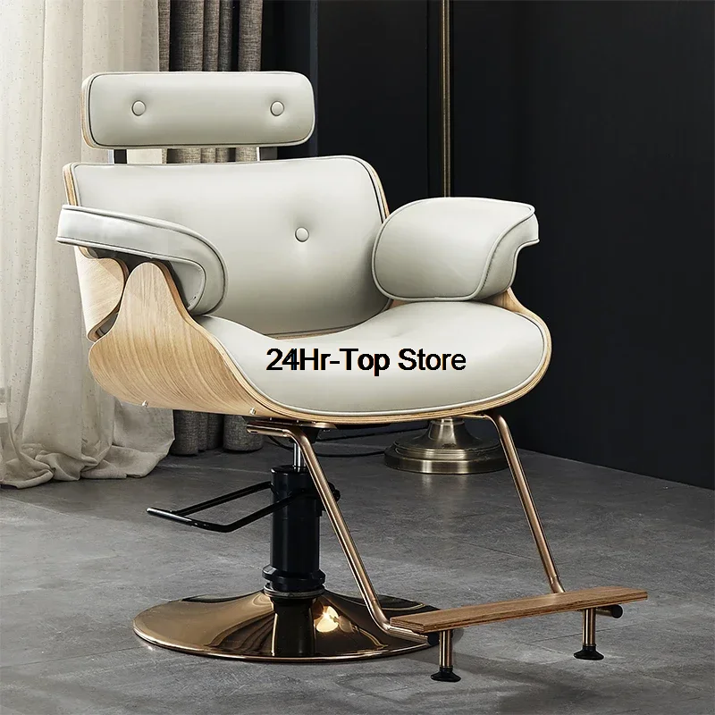 

Hair Salon Barber Chair Makeup Beauty Metal Professional Ergonomic Hairdressing Barber Chair Swivel Silla Giratoria Furniture