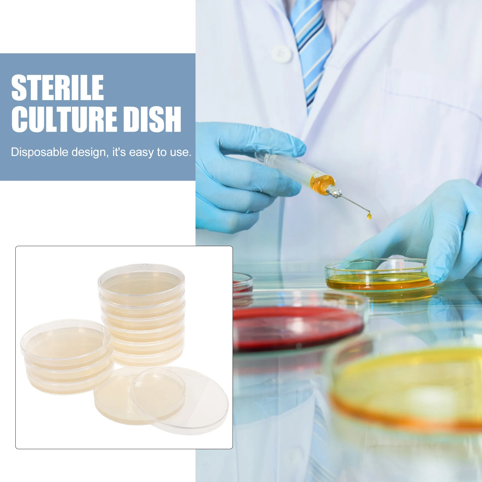 Experiment Supplies Nutrient Agar Plate Cell Culture Dish Science Material Package Child