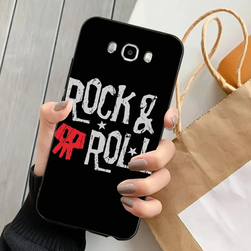 R-Rock R-Roll Skull Phone Case For Xiaomi 11 Redmi Note 11 5G 8T 9A 9 10T Note8Pro Note9 12SUltra Black Case