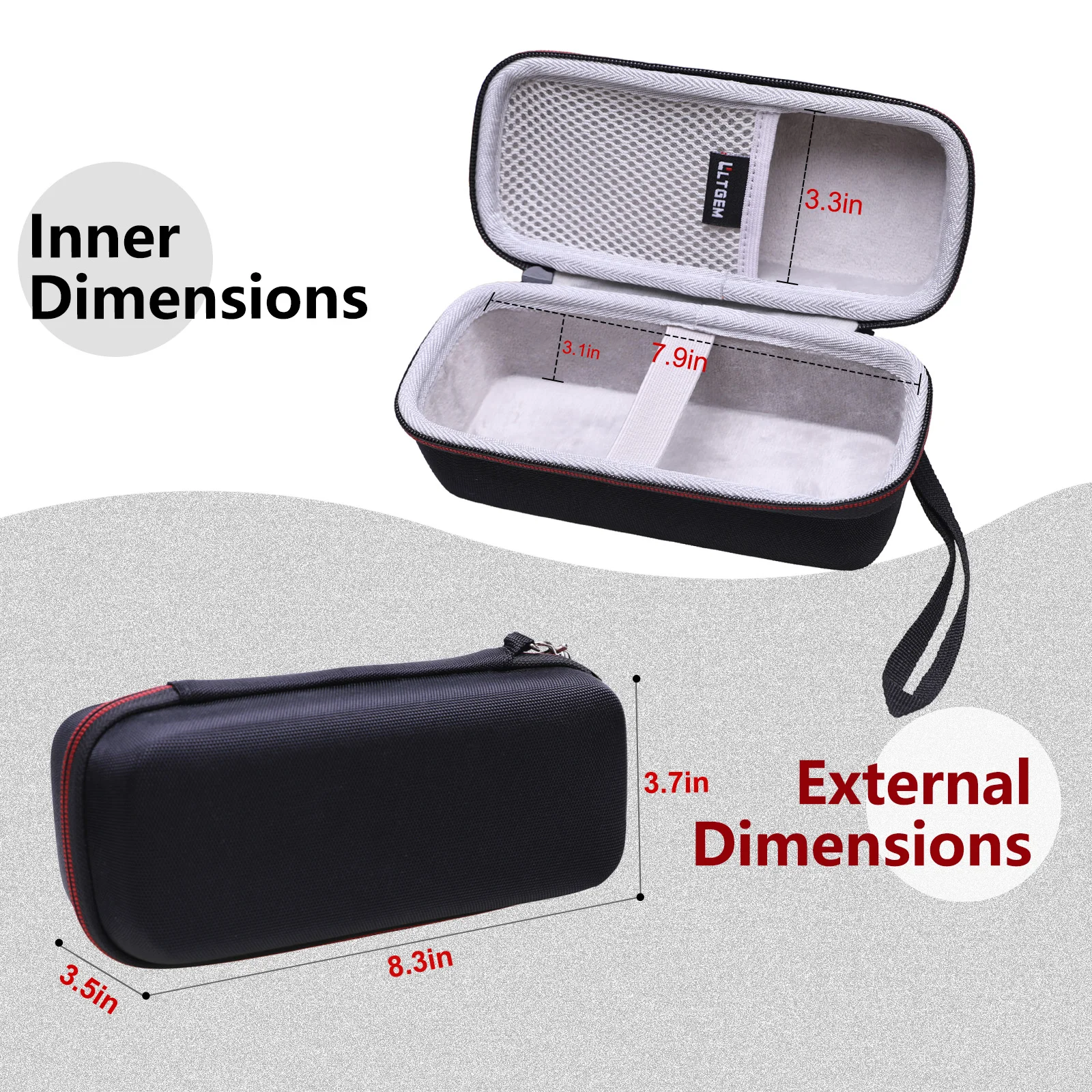 เคส LTGEM EVA สำหรับ Panasonic Close Curves มีดโกนหนวดไฟฟ้าสำหรับผู้หญิงไร้สาย3ใบมีด