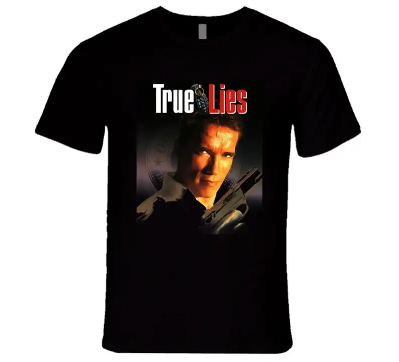 True Lies Schwarzenegger 90's Retro Actino Movie T Shirt