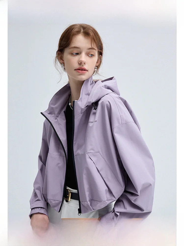 

VEGA CHANG American Sle ort Jaet, женское весеннее пальто 2026, новый свободный уличный топ на молнии, молодежное прямое пальто-мавпа