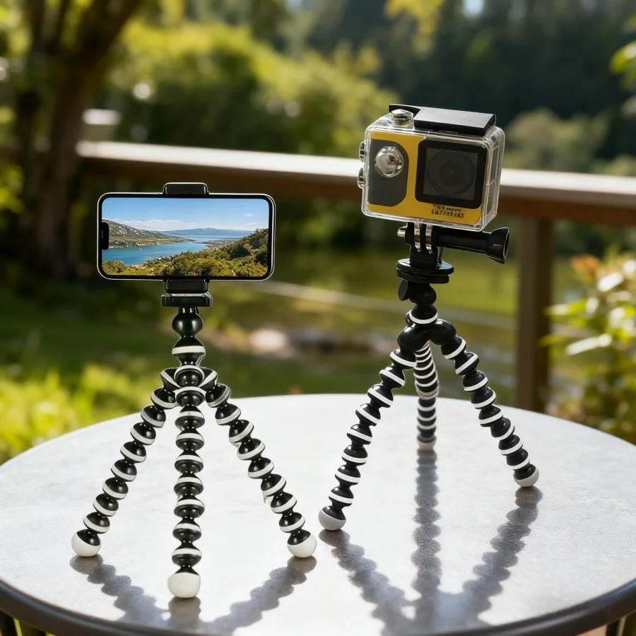 Trípode de pulpo, Gorillapod Flexible para teléfono móvil, cámara, teléfono inteligente, mesa Dslr, escritorio, Mini trípode con Clip
