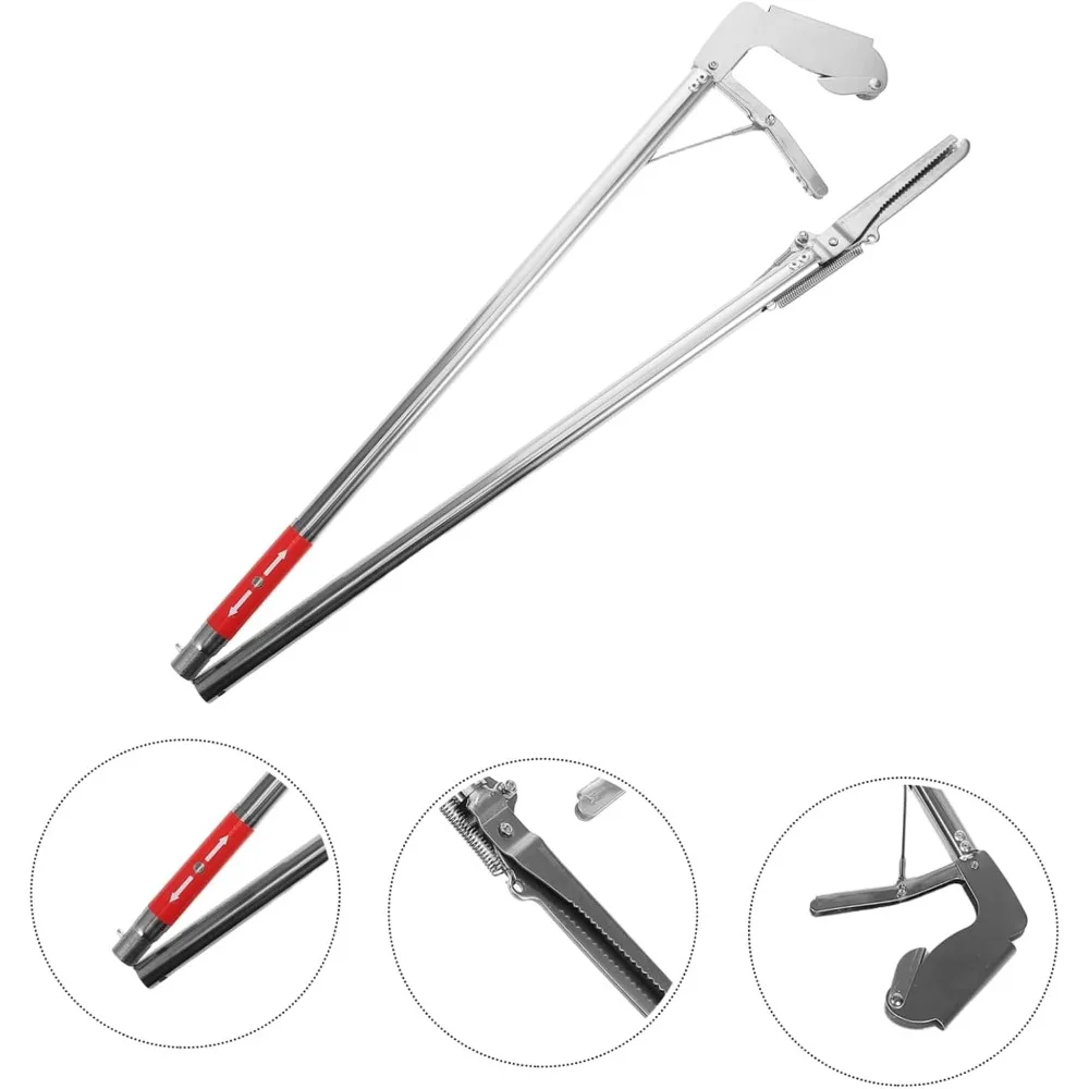 

1.2m Foldable Snake Tongs, Long Reach Grabber for Catching Lobster, Eel, Crab – Easy Pick Up Tool for Fishing