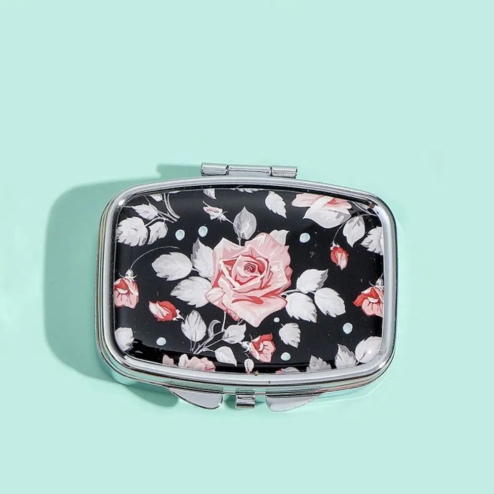 Hd Mirror Cartoon Animal-Shaped Jewelry Box, Waterproof and Cute Mini Pill Box, 2-Compartment Multifunctional Sealed Storage Box, Specifically for Medicines