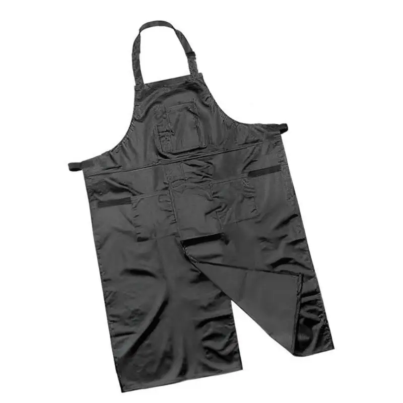 

39BB Unisex Apron with Pocket for Kitchen Garden Water Resistant Polyester Apron for Crafting Baking Flower Shop Cafe