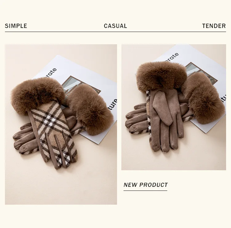 2025 겨울 여성용 열선 터치스크린 장갑 플리스 안감 라이딩 바이크 오토바이 미끄럼 방지 방풍