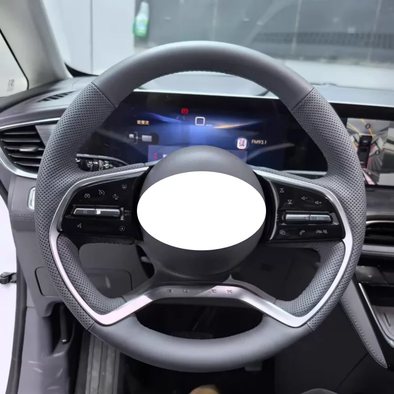 

Hand-Sewn Microfiber Leather Car Steering Wheel Regal GL8 Land Cruiser Car Accessories Steering Wheel Cover For Buick Century