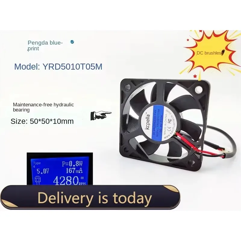 pa New Silent 5010 Hydraulic Bearing 5CM cm 50 * 50 * 10MM 5V DC Brushless Cooling Fan