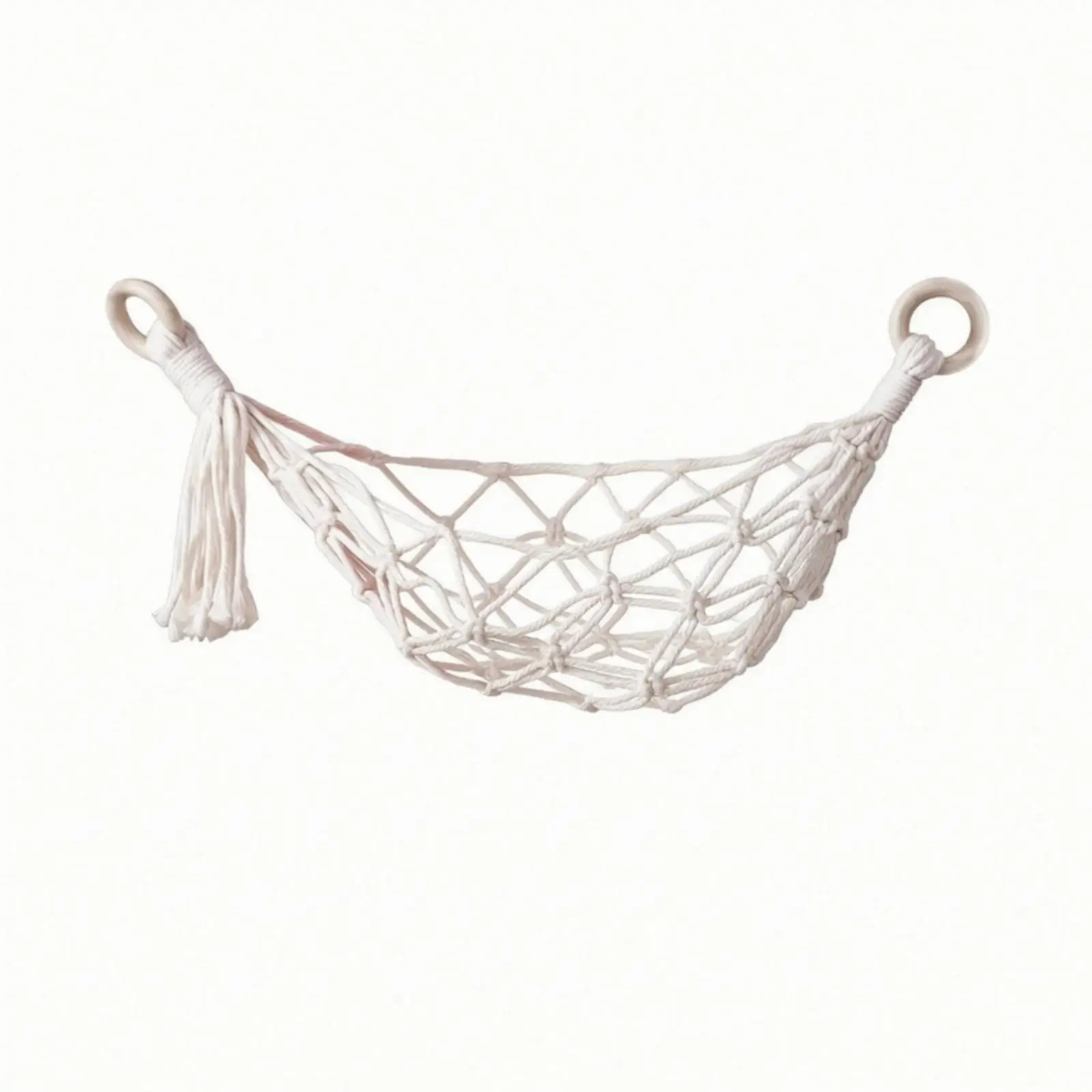 Hanging Basket Storage Cotton Rope Woven Wall Mount Fruit Vegetable Net Bag for Kitchen Cabinet Organizer