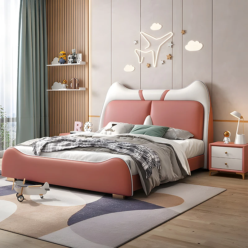 

Modern Floor Children Beds Princess Double Design House Luxury Children Beds King Size Loft Kinder Bett Bedroom Furniture SR50CB